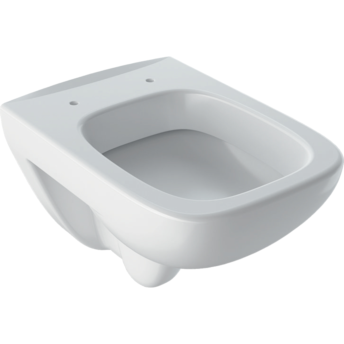 Geberit Renova Compact Square wall-hung WC, washdown, small projection: T=48.5cm, white