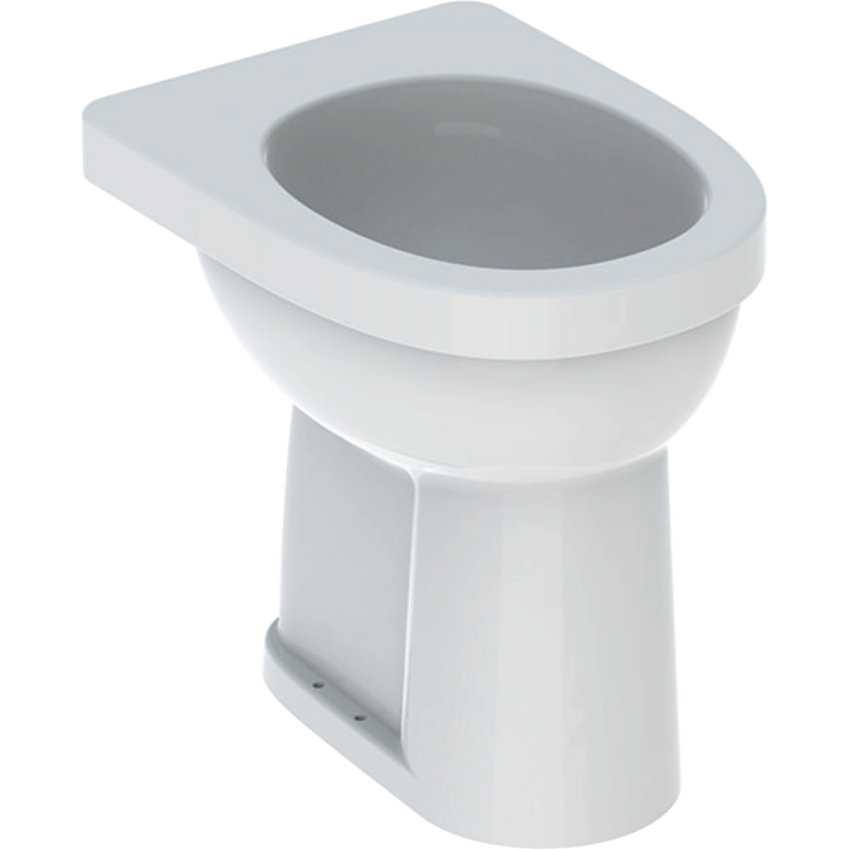 Geberit Renova Comfort floor-standing WC, washout, raised, vertical outlet: T=47cm, white / KeraTect