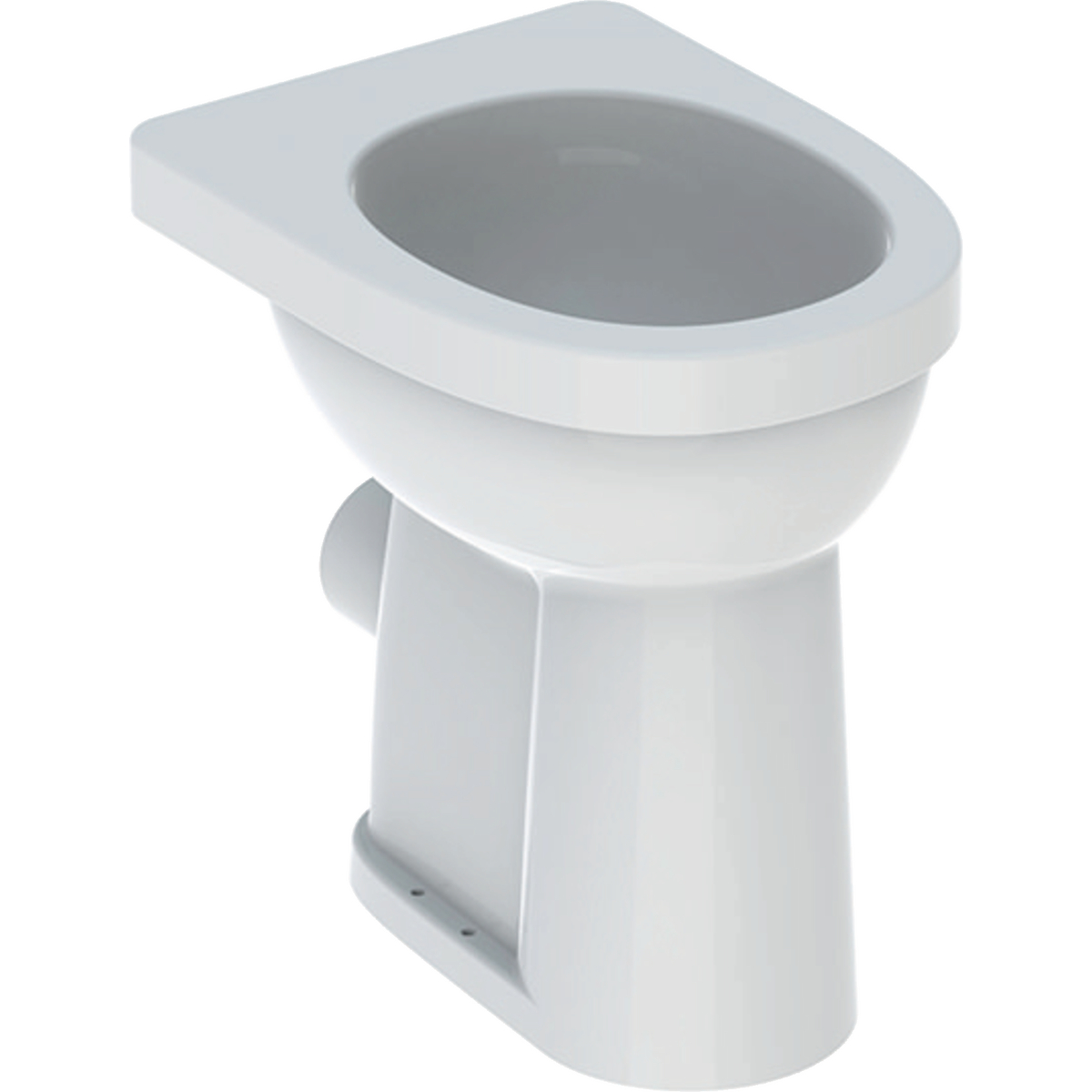 Geberit Renova Comfort floor-standing WC, washout, raised, horizontal outlet: T=47cm, white / KeraTect