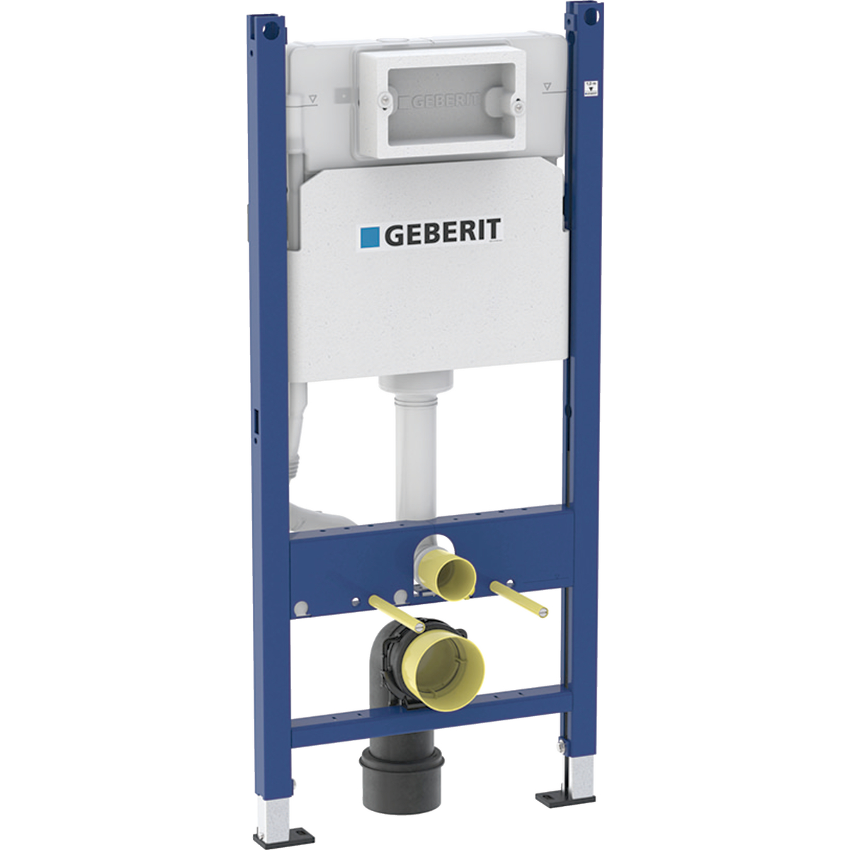 Geberit Duofix element for wall-hung WC, 112 cm, with Delta concealed cistern 12 cm, 4 / 2 litres
