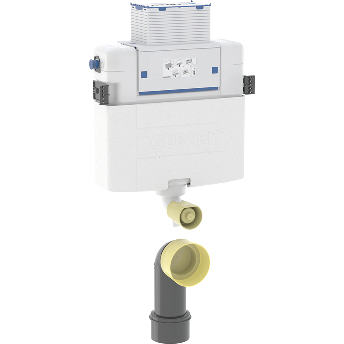 Geberit Sigma concealed cistern 12 cm, 6 / 3 litres, with front actuation