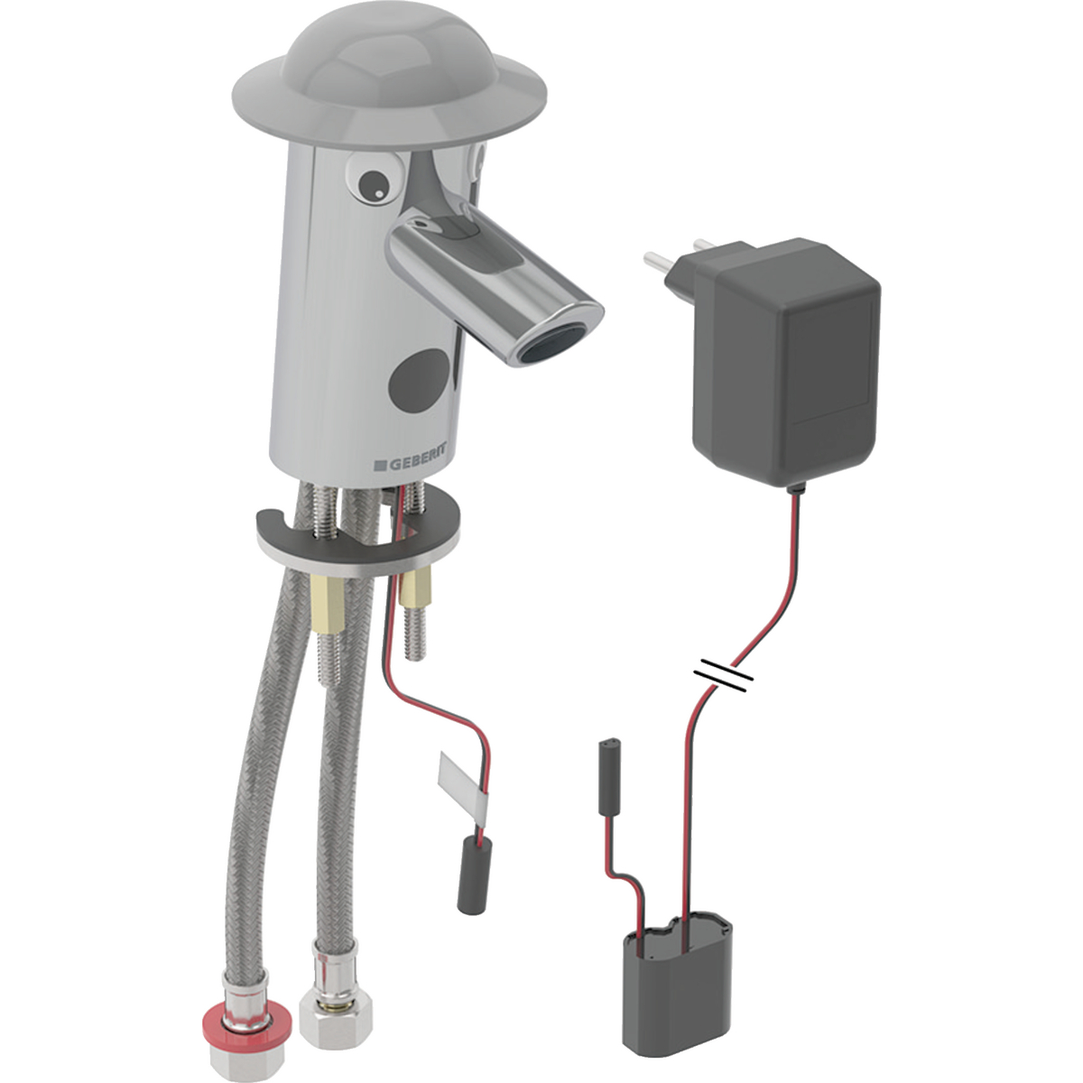 Geberit Bambini washbasin tap, mains operation