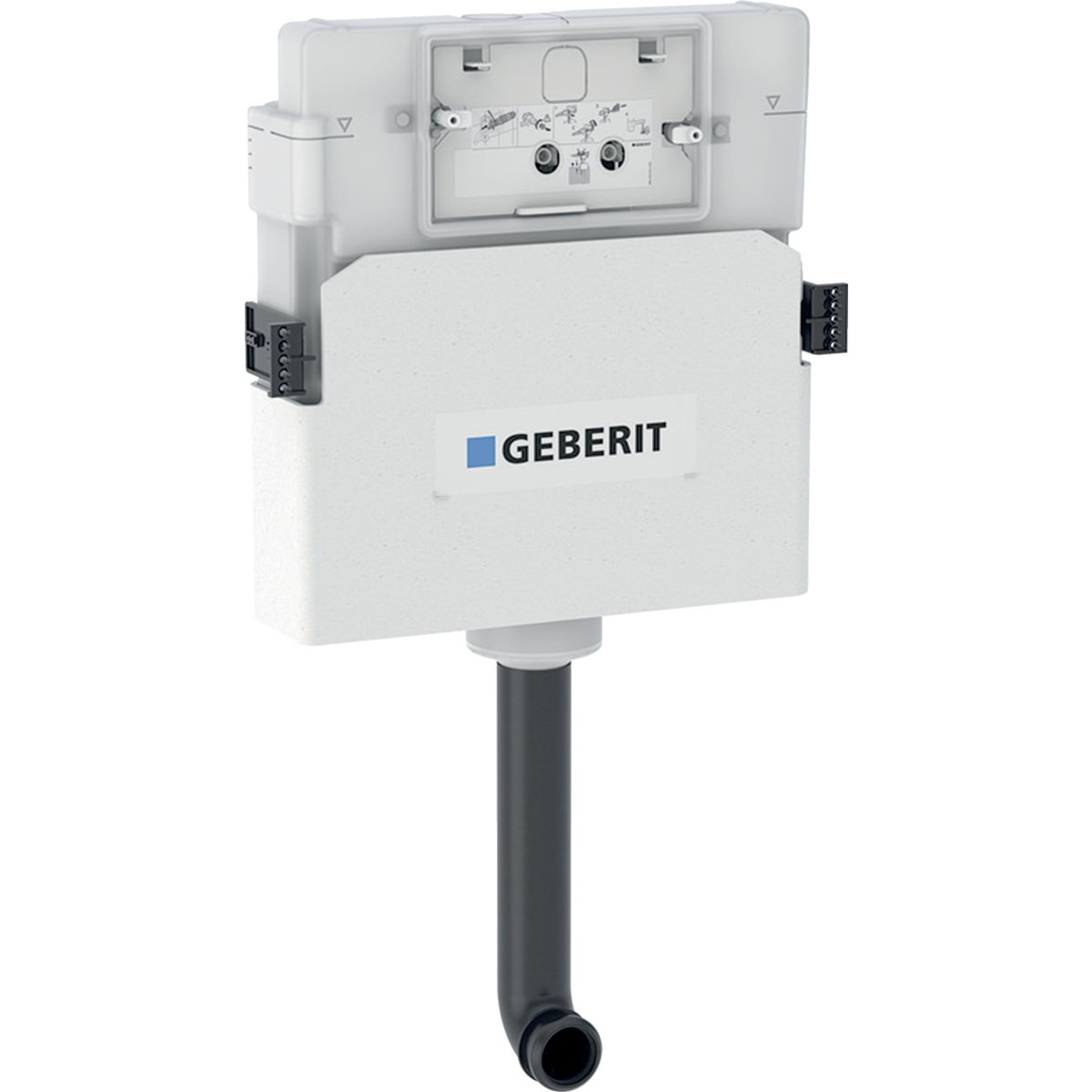 Geberit Delta concealed cistern 12 cm, 6 / 3 litres, with front actuation