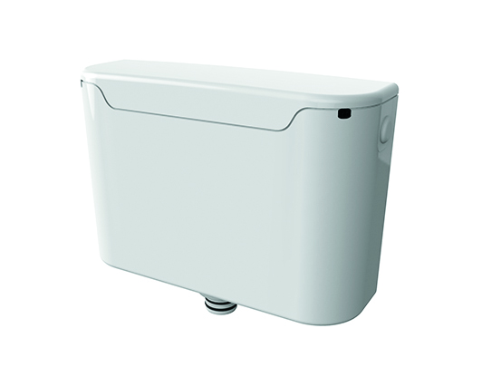 Dudley ‘Miniflo’ Concealed Cistern, 6/4L and 4/2.6L Dualflush Niagara Valve, HP/LP Side Inlet Hydroflo B/V, 51-41mm F’bend, Geo 73.5mm Round D/F Button
