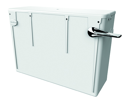 Phantom Concealed 6/4L. DF Cistern, c/w T88 Syphon, Delay Fill Hydroflo Brass Tail Inlet Valve, Side Conns, CP Front Fit Lever Kit A