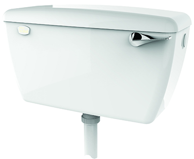 Dudley ‘Tri-Shell’ 6L Mono Flush cistern.
Side Inlet Connection, White c/w `Turbo 88′ 2-Part Syphon.