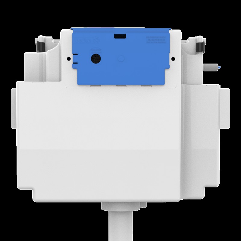 Dudley ‘Vantage’ 6/4, 5/3 or 4/2.6L Dual flush Concealed Cistern. 
Side Inlet Connection, c/w Dual flush Button, Flush pipe and Condensation Jacket.