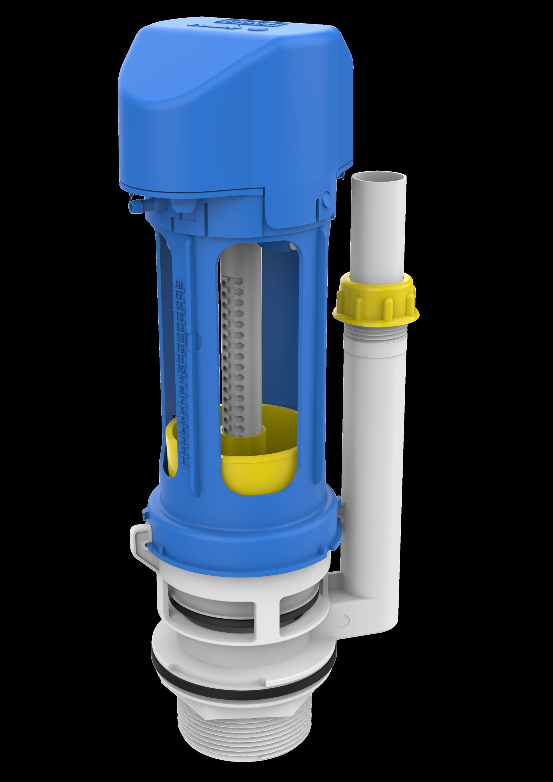 Dudley Pneumatic Dualflush ‘Niagara’ Valve for Vantage Cistern,51mm Outlet-2″ c/w Capnut and Tapered Cone Ring