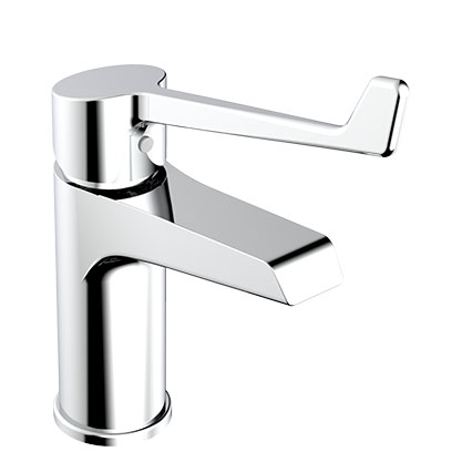 Single-lever-basin-mixer-clinical-handle-chrome