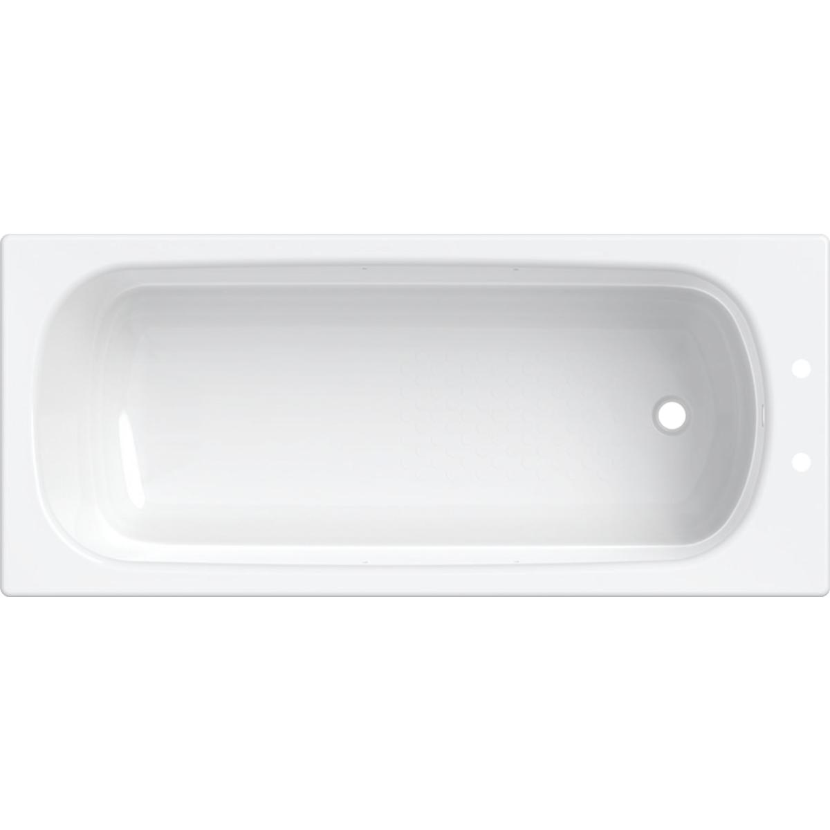 Twyford Celtic rectangular bathtub, antislip surface: 160x70cm, Outlet=right, Total water capacity=145l