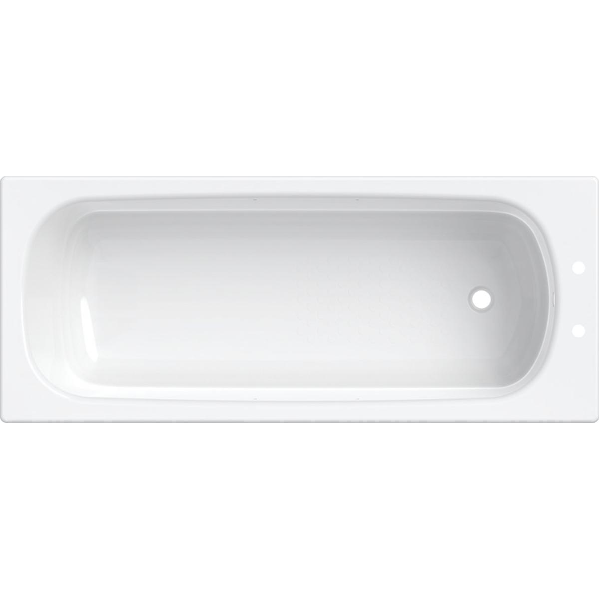 Twyford Celtic rectangular bathtub, antislip surface: 170x70cm, Outlet=right, Total water capacity=149l
