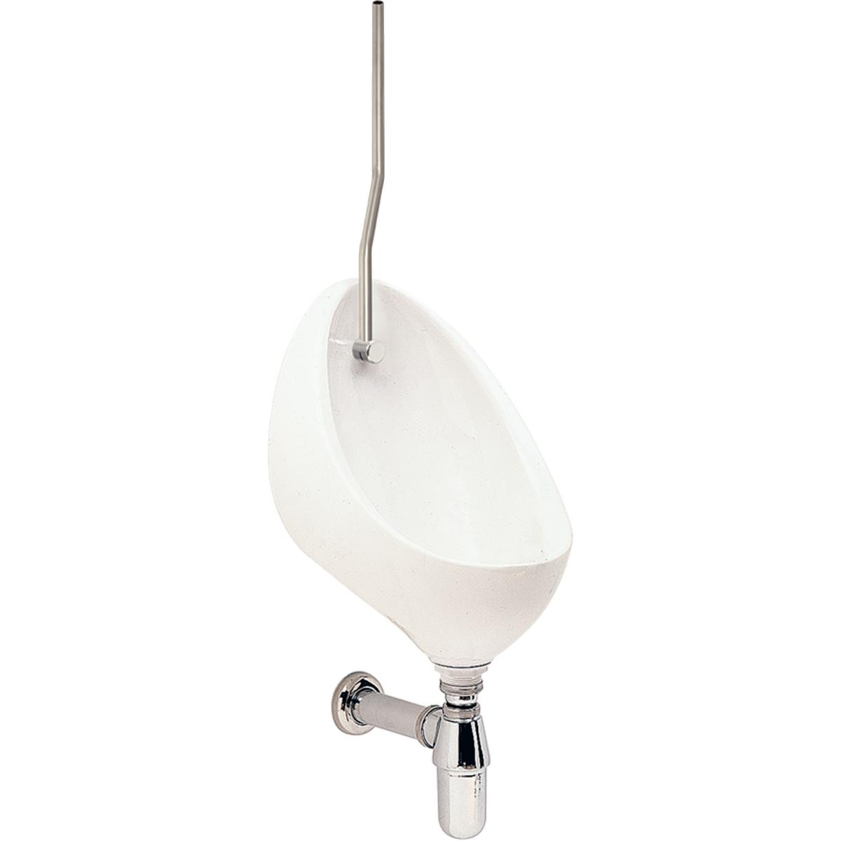 Twyford Avalon Clifton set of urinal for exposed or concealed cistern, with urinal flush control and flush pipe
